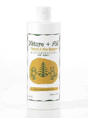ネイチャーエイド(Nature+Aid) オートミール&アロエシャンプー 475ml 犬用品/ペットグッズ/ペット用品