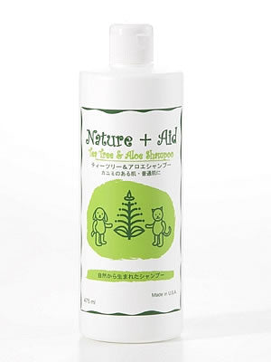 ネイチャーエイド(Nature+Aid) ティーツリー&アロエシャンプー 475ml 犬用品/ペットグッズ/ペット用品