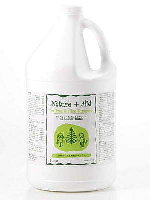 ネイチャーエイド(Nature+Aid) ティーツリー&アロエシャンプー 3.8L(1ガロン) 送料無料 犬用品/ペットグッズ/ペット用品