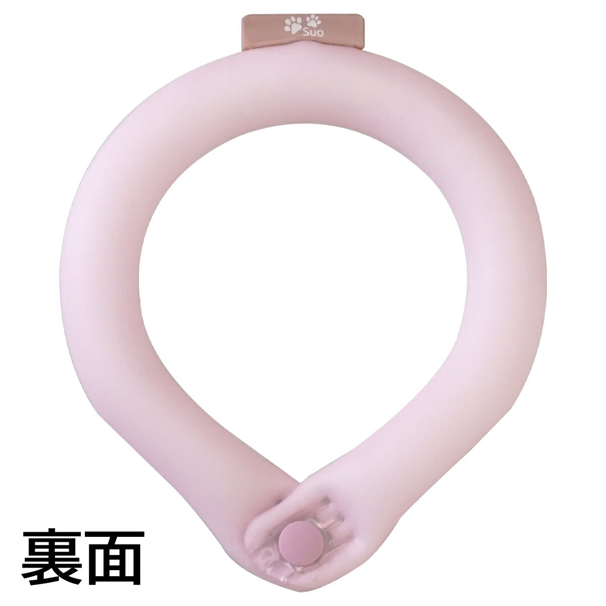 28°ICE 2023SUOリング ボタン付き LB ピンク(リフレクター) クールリング 犬 熱中症対策 猫 ペット 暑さ対策 人兼用 スオ