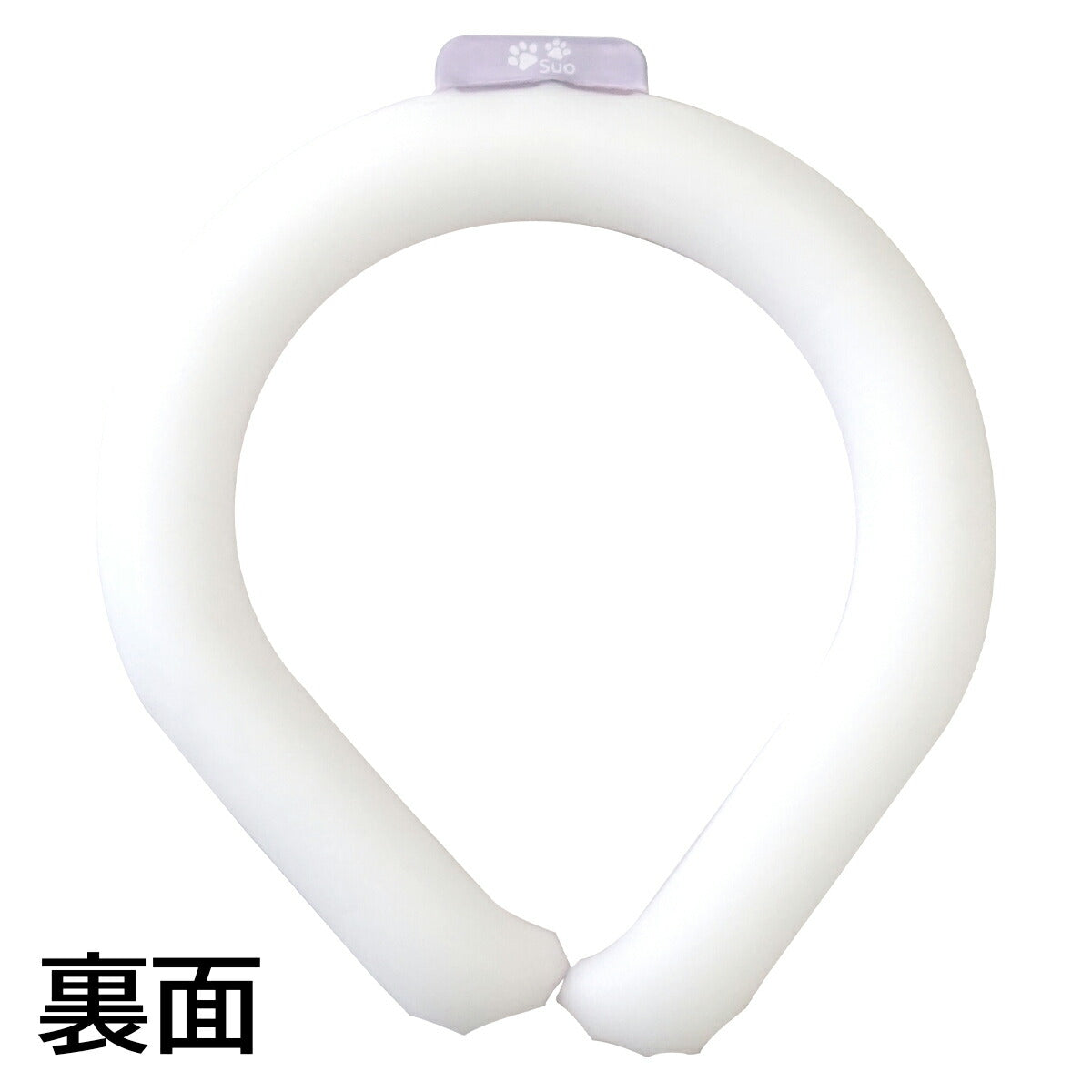 28°ICE 2023SUOリング ボタンなし チェック柄 L ラベンダー クールリング 犬 熱中症対策 猫 ペット 暑さ対策 人兼用 スオ
