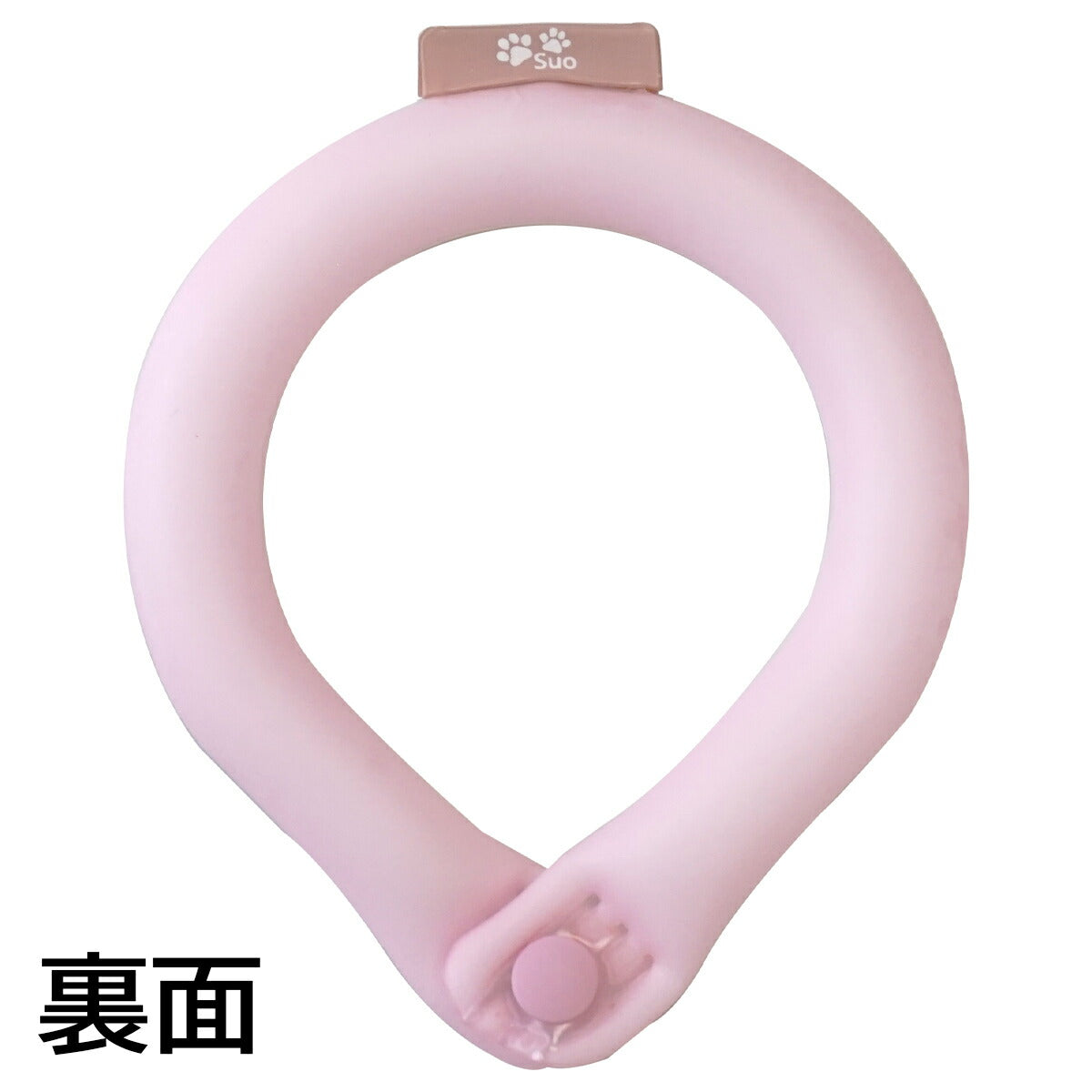 28°ICE 2023SUOリング ボタン付き LB チェリーピンク クールリング 犬 熱中症対策 猫 ペット 暑さ対策 人兼用 スオ