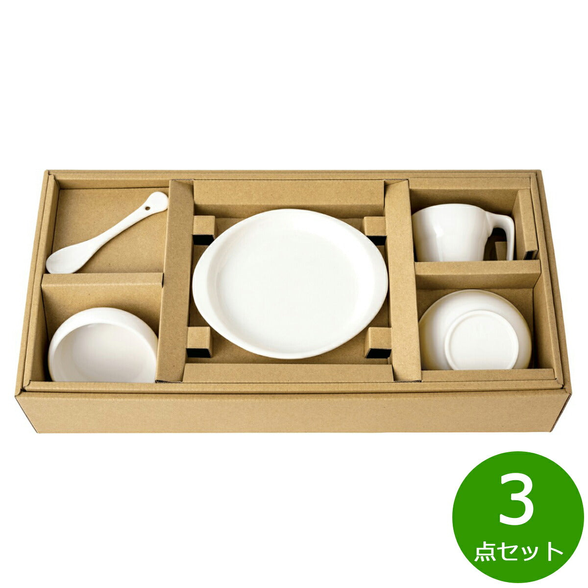 森修焼 ナチュラルセット 3点セット【送料無料】日本製 電子レンジ対応 食洗機対応 遠赤外線効果 陶器 天然石 安心 安全 日本製陶器 鉛フリー カドミウムフリー