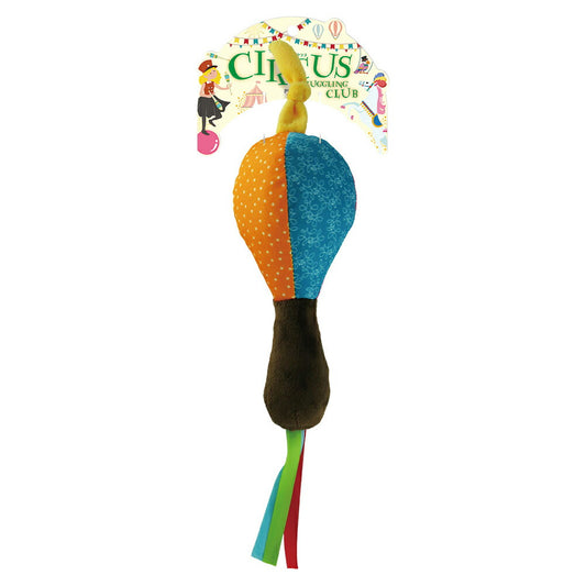 PLATZ サーカス ジャグリングクラブ 犬 おもちゃ ぬいぐるみ パッチワーク 音が鳴る 咥えやすい