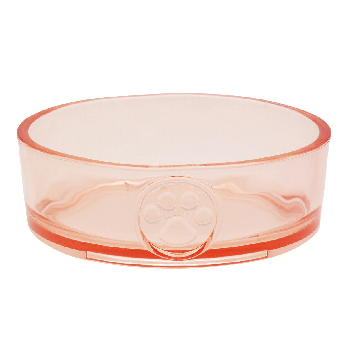 Tar Hong クリアボウル コーラルオレンジ フードボウル 犬 猫 食器 餌皿 すべり止め 食洗器対応 BPAフリー