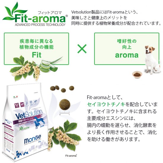 犬用 療法食 Vet Solution ベッツソリューション ドッグフード 胃腸サポート 400g 無添加 MONGE(モンジ) グレインフリー 穀物不使用