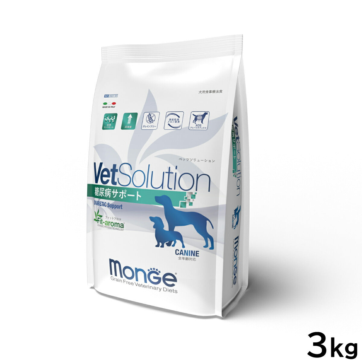 ベッツソリューション ドッグフード 食事療法食 犬用 糖尿病サポート 3kg【送料無料】