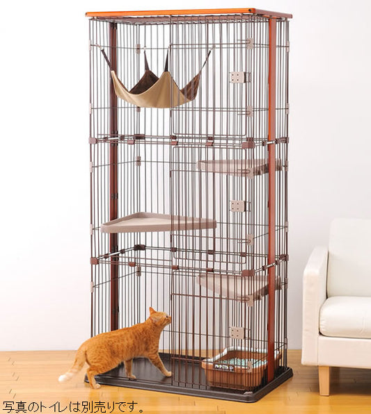 【分割手数料無料!】ウッドワンサークルキャット 3段タイプ ケージ・サークル 犬用品/ペットグッズ/ペット用品 送料無料