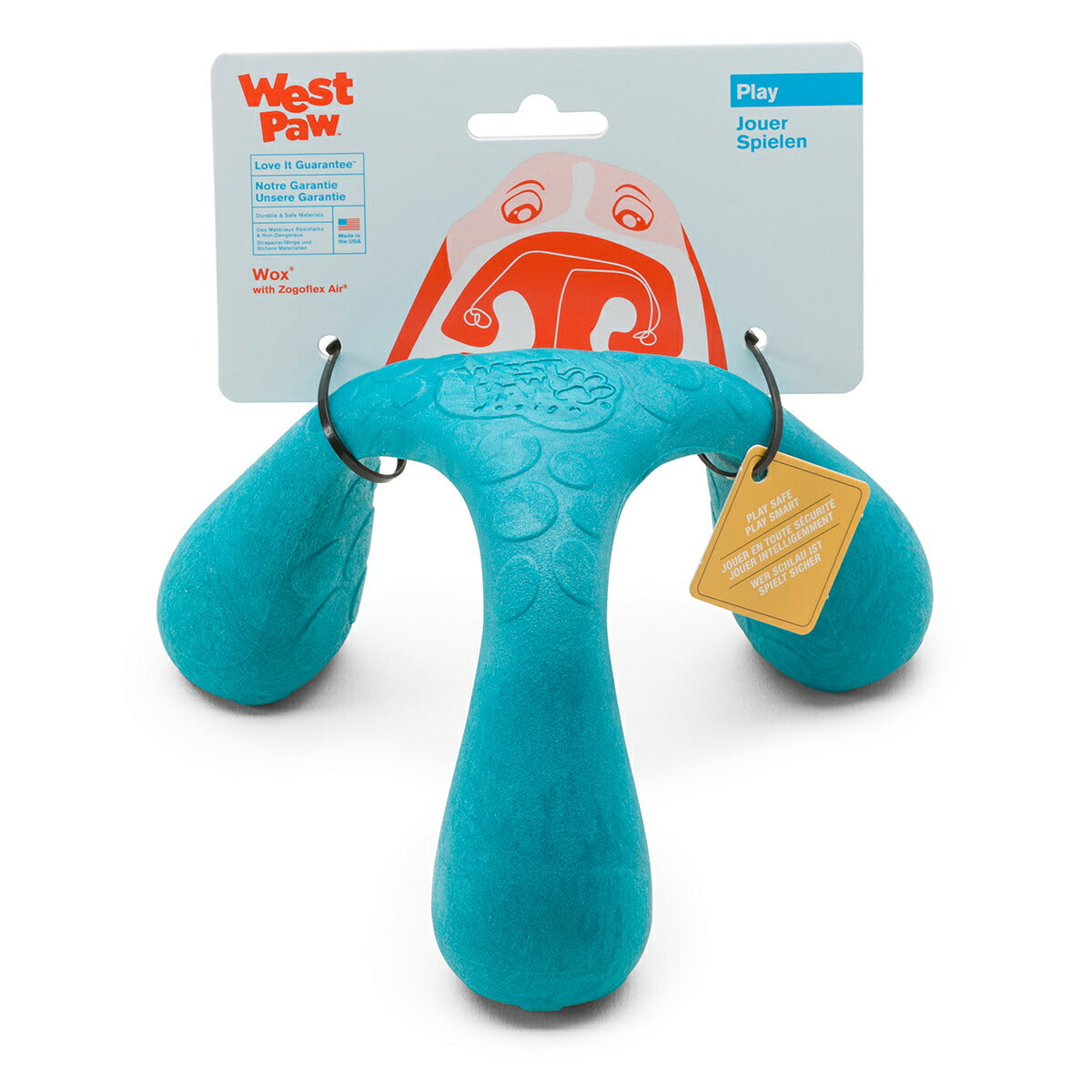 ウェストポウ ゾゴフレックス・エア ウォックス ドッグトイ L ピーコック(ブルーグリーン)