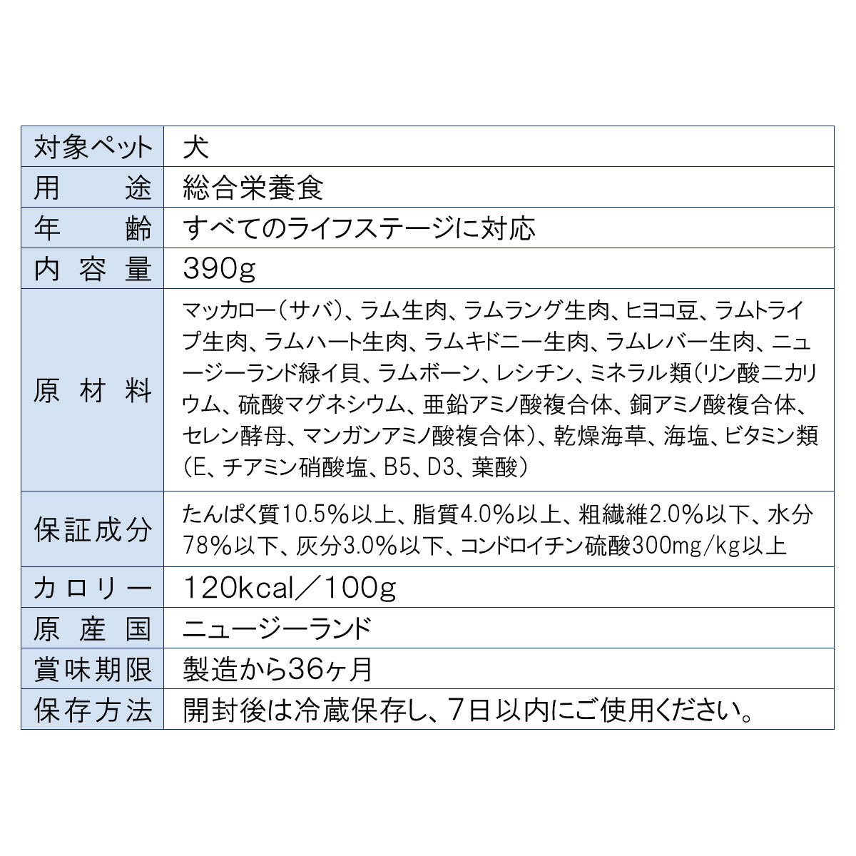 ジウィ ZIWI ドッグフード ドッグ缶 マッカロー&ラム 390g 正規品 無添加 ジウィピーク