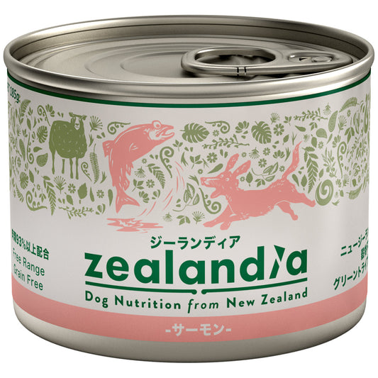 ジーランディア ドッグ サーモン 185g 犬 ウェットフード 総合栄養食 無添加 グレインフリー グリーントライプ