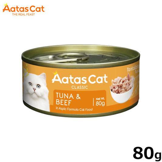 アタス Aatas キャットフード タンタライジング ツナ＆ビーフ 80g