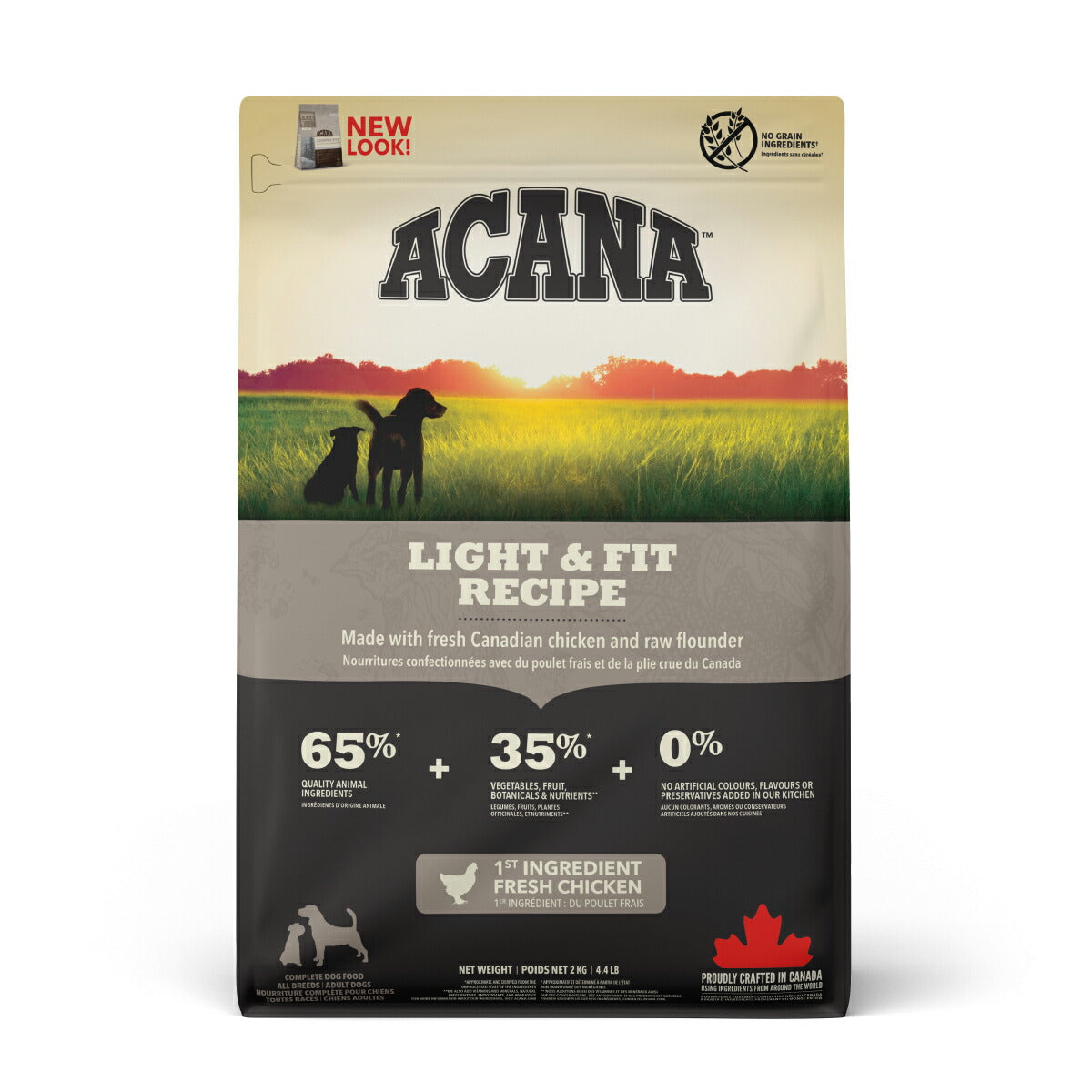 アカナ ACANA ドッグフード ライト＆フィットレシピ 運動量の少ない犬用 全犬種 成犬用 穀物不使用 2kg×7個セット