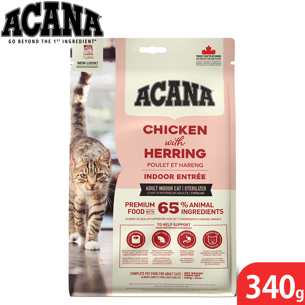 アカナ ACANA キャットフード インドアエントリーキャット 穀物不使用 340g