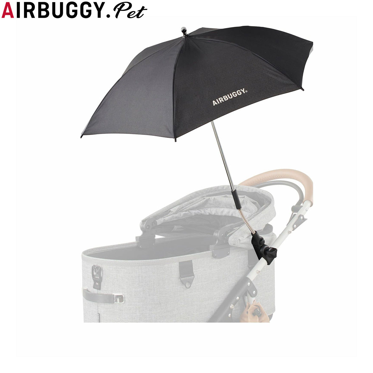 エアバギー フォー ペット AIRBUGGY FOR PET ドームシリーズ用 アタッチメントアンブレラ 晴雨兼用傘 ブラック