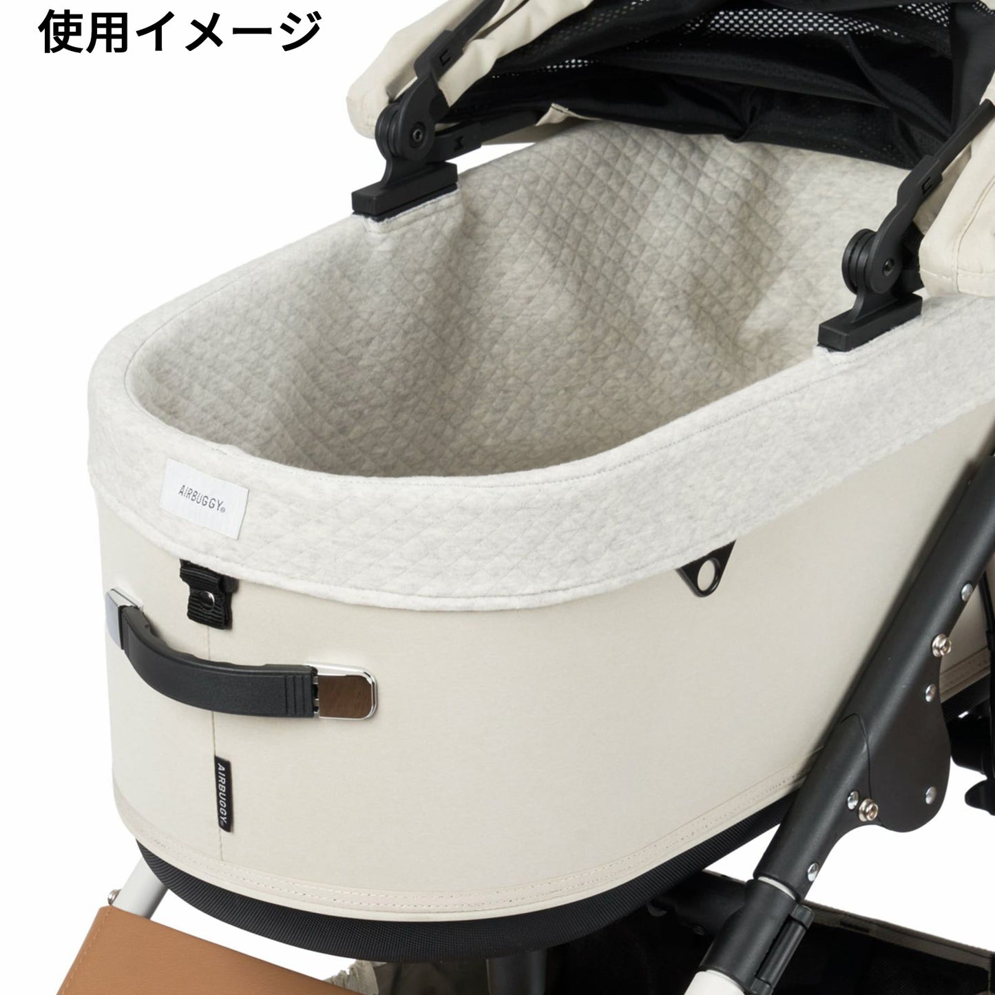 エアバギー フォー ペット AIRBUGGY FOR PET ペットカート ドーム3専用 コットカバー コットン 綿素材 レギュラー サンド