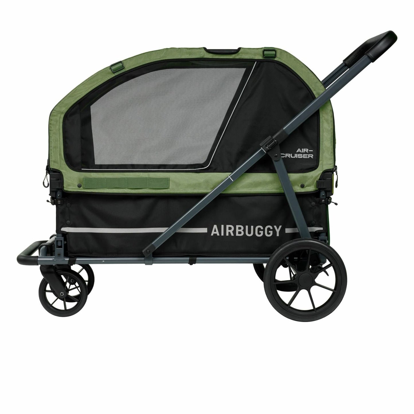 エアバギー フォー ペット AIRBUGGY FOR PET ペットカート キューブ エアクルーザー（AIR CRUISER） セット（ベース＋ルーフ） 大型犬・超大型犬用 モスグリーン