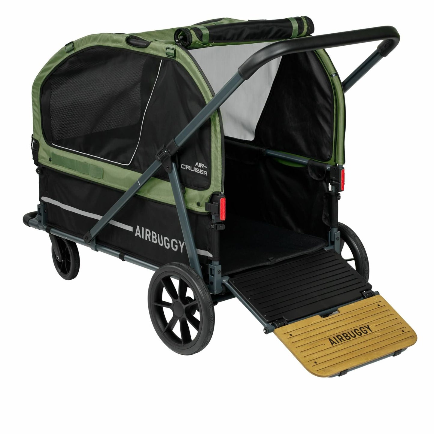 エアバギー フォー ペット AIRBUGGY FOR PET ペットカート キューブ エアクルーザー（AIR CRUISER） セット（ベース＋ルーフ） 大型犬・超大型犬用 モスグリーン
