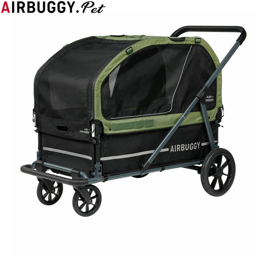 エアバギー フォー ペット AIRBUGGY FOR PET ペットカート キューブ エアクルーザー（AIR CRUISER） セット（ベース＋ルーフ） 大型犬・超大型犬用 モスグリーン