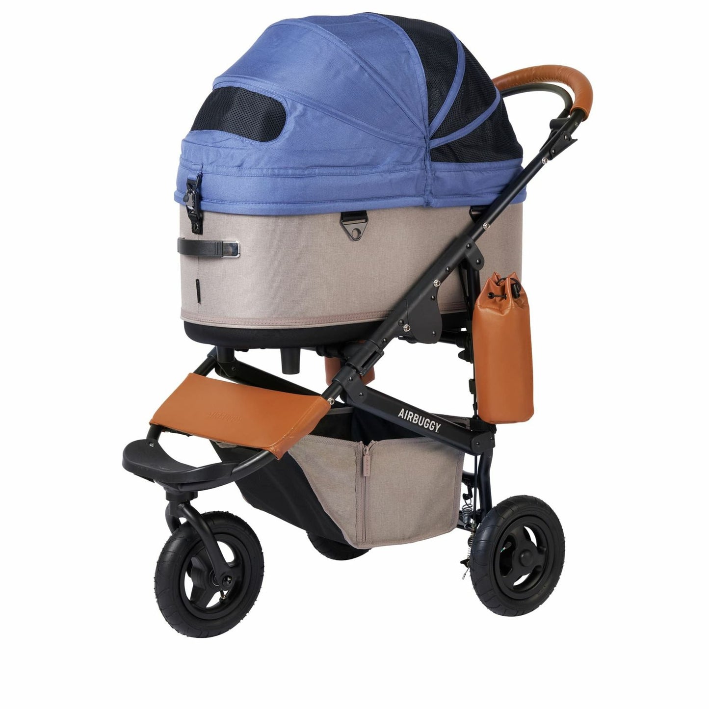 エアバギー ドーム3 ラージ エアバギー犬 ブレーキ ラージ L メランジデニム【送料無料】AIRBUGGY ペットカート 犬 猫 多頭 折りたたみ