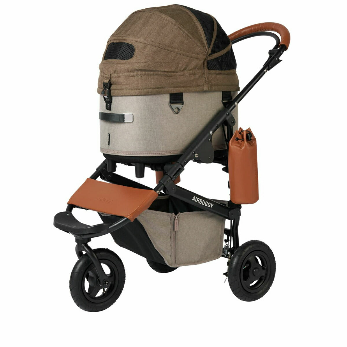 エアバギー ドーム3 ブレーキ レギュラー エアバギー 犬 猫 AirBuggy for PET DOME3 ペットカート カカオ お散歩 おでかけ 通院 旅行 中型犬 多様飼い