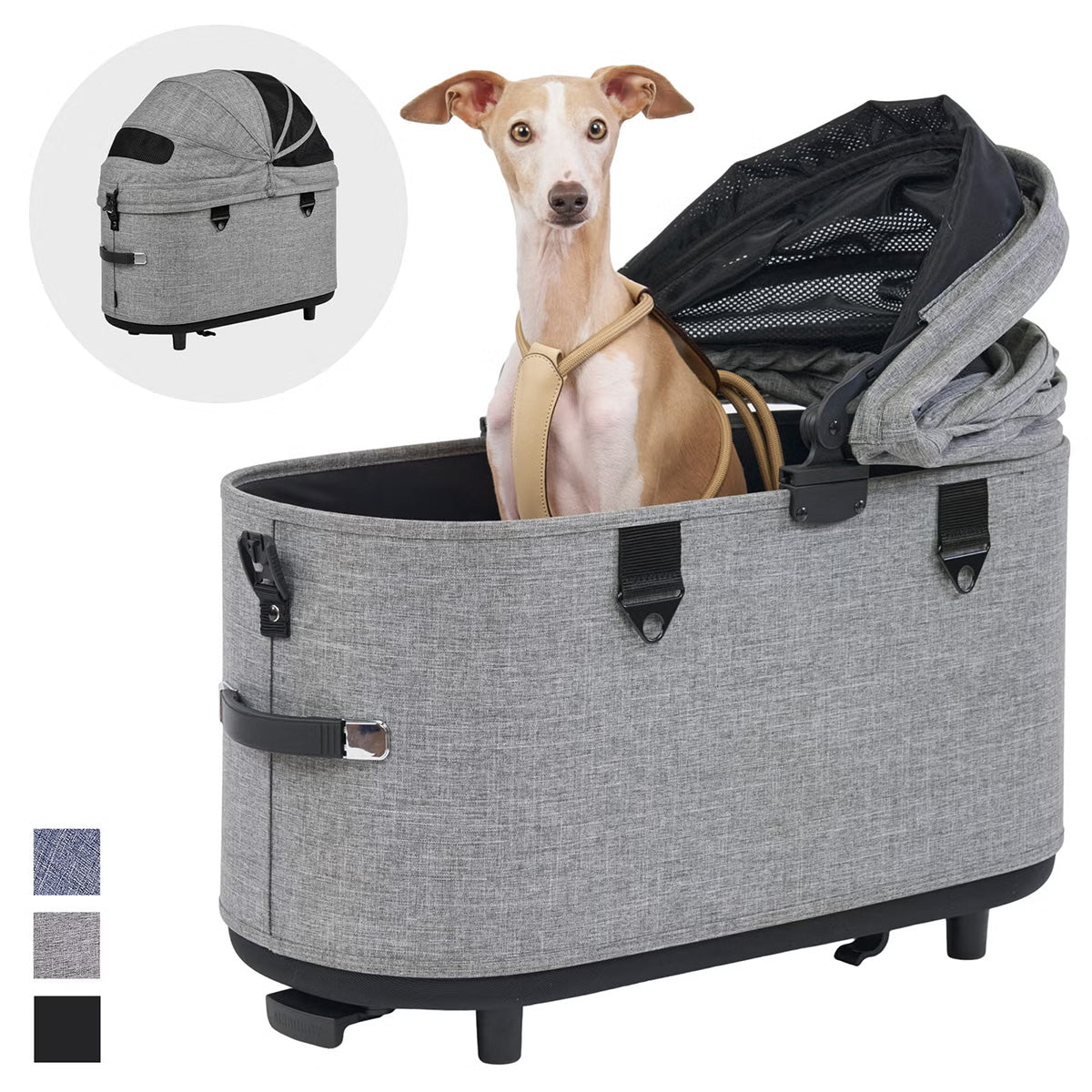 エアバギー フォー ペット ドーム3 コット単体 AIRBUGGY FOR PET DOME3 COT XL メランジデニム