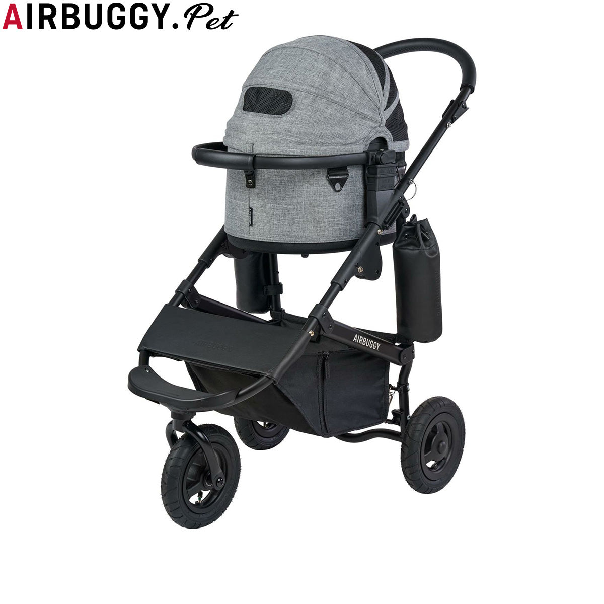 エアバギー フォー ペット AIRBUGGY FOR PET ペットカート ドーム3 セット ブラックフレーム スモール アースグレー