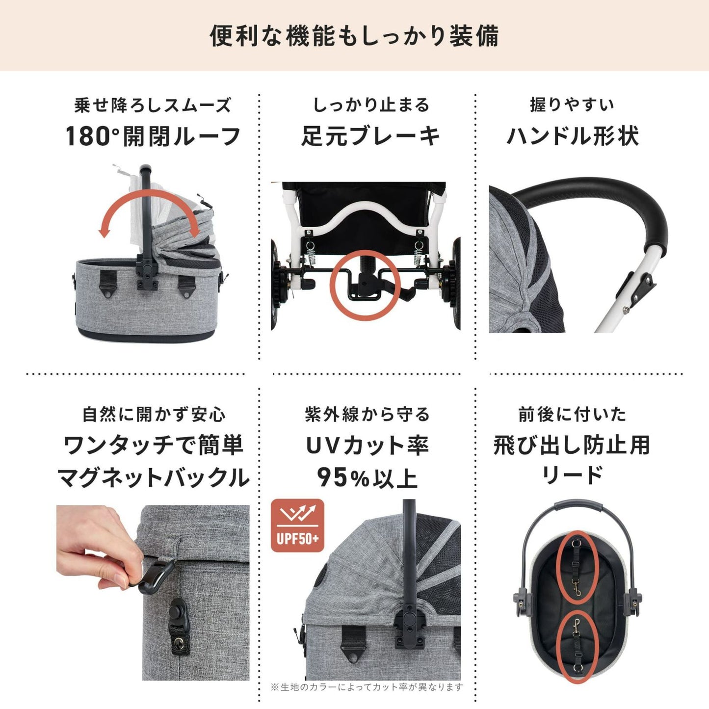 エアバギー フォー ペット AIRBUGGY FOR PET ペットカート ドーム3 セット ホワイトフレーム スモール アースブラック