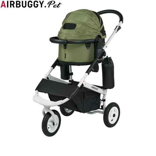 エアバギー フォー ペット AIRBUGGY FOR PET ペットカート ドーム3 セット ホワイトフレーム スモール モスグリーン