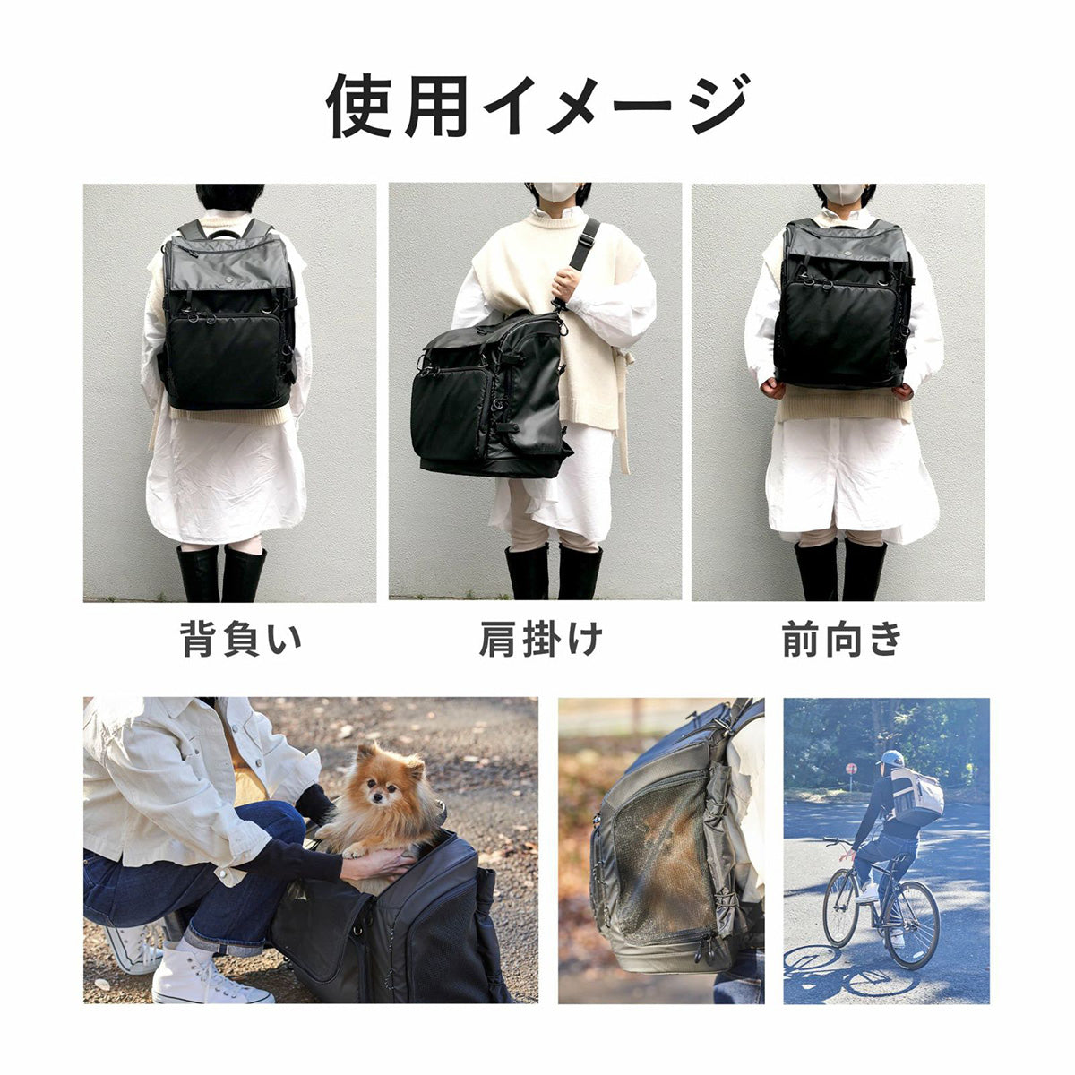 エアバギー フォー ペット AIRBUGGY FOR PET 3ウェイバックパックキャリー レギュラー クールグレー【送料無料】