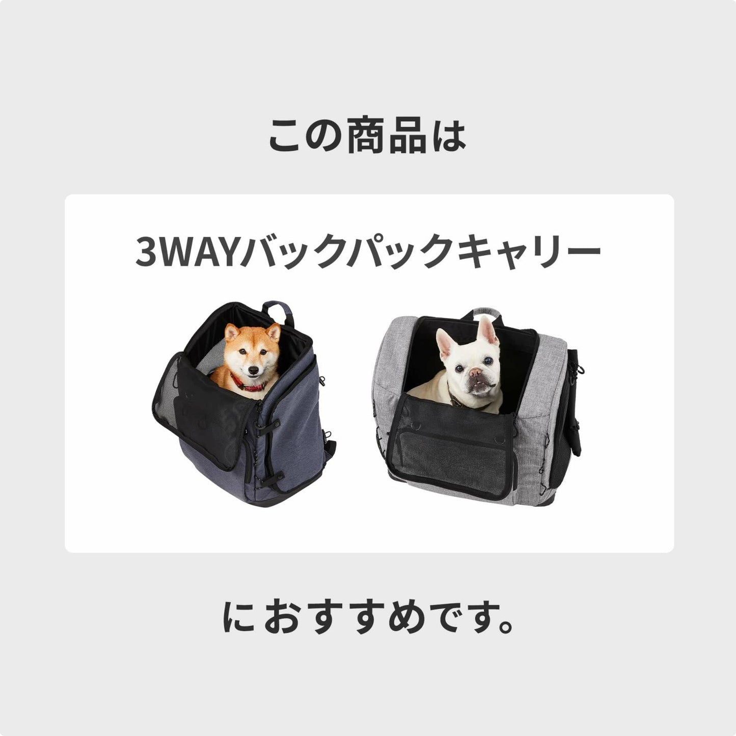 エアバギー フォー ペット AIRBUGGY FOR PET 3ウェイバックパックキャリ― 専用クールクッション