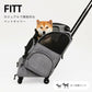 エアバギー フィット エアバギー犬 アースグレー 送料無料 AirBuggy for PET ペットキャリー ペットカート キャスター付き 小型犬 中型犬 猫 フラット 高さ切り替え
