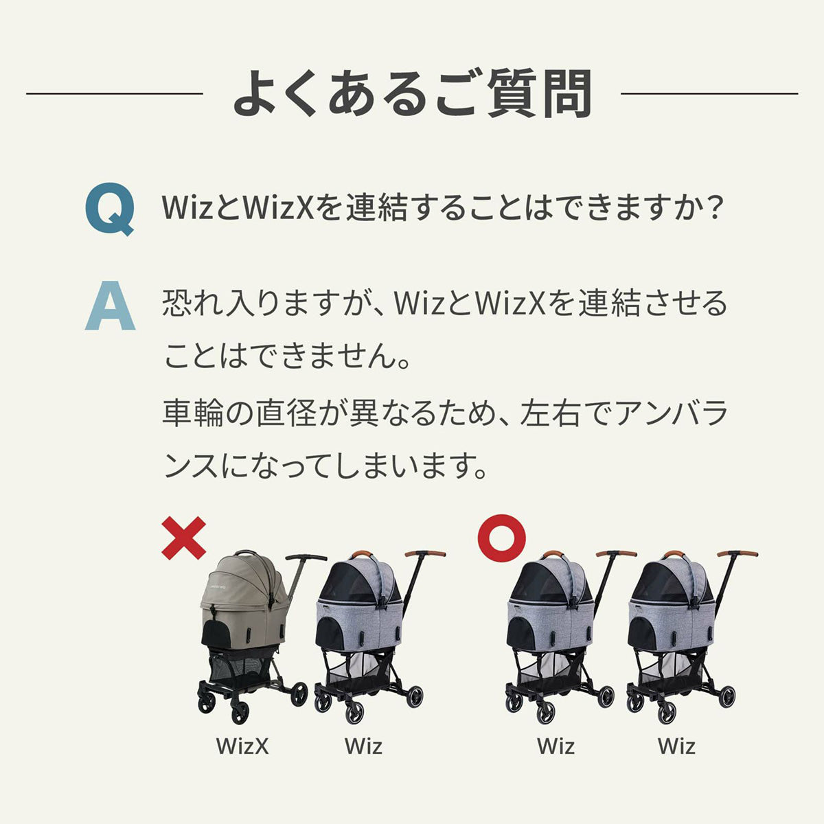 エアバギー フォー ペット AIRBUGGY FOR PET WIZ専用 ツインコネクター