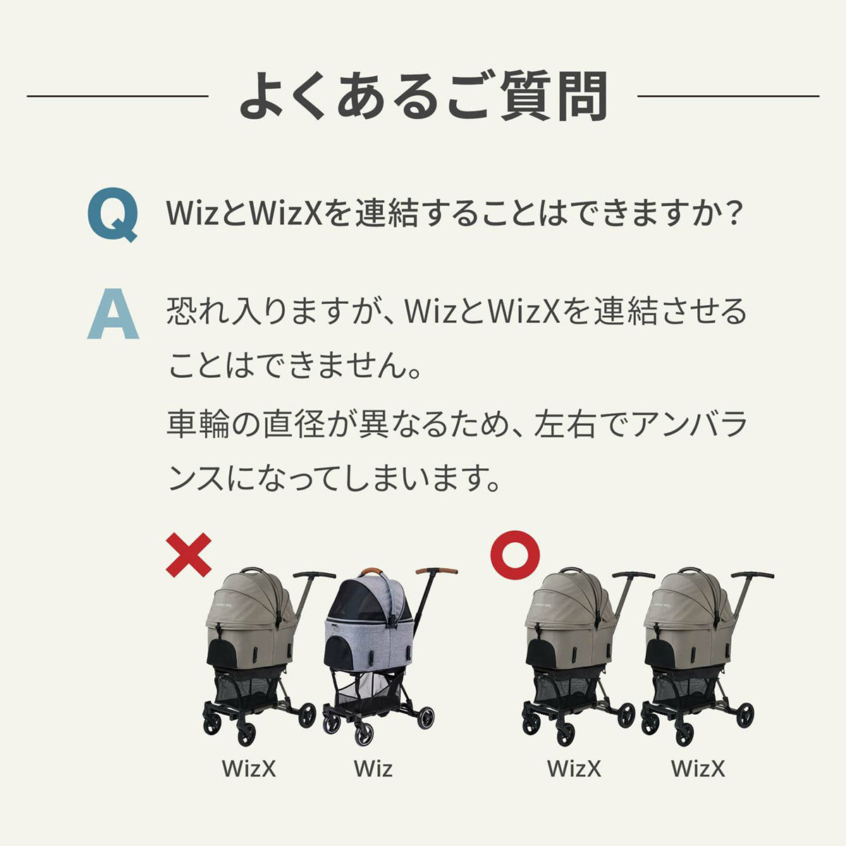 エアバギー フォー ペット AIRBUGGY FOR PET WIZ X専用ツィンコネクター