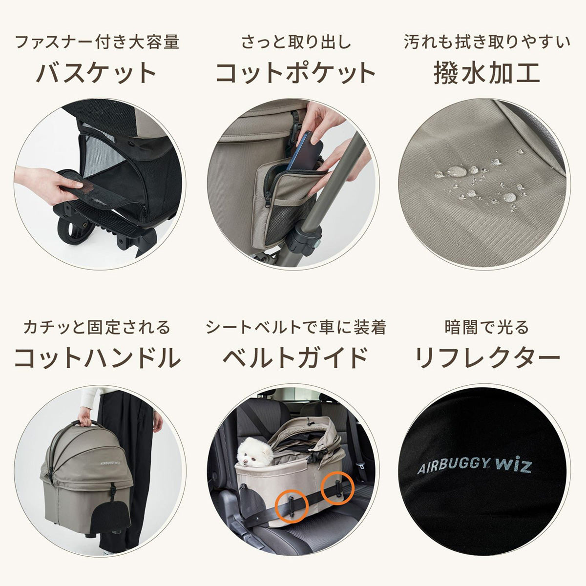 エアバギー フォー ペット AIRBUGGY FOR PET ペットカート ウィズ エックス WIZ X ヴァイオレットストーン【送料無料】