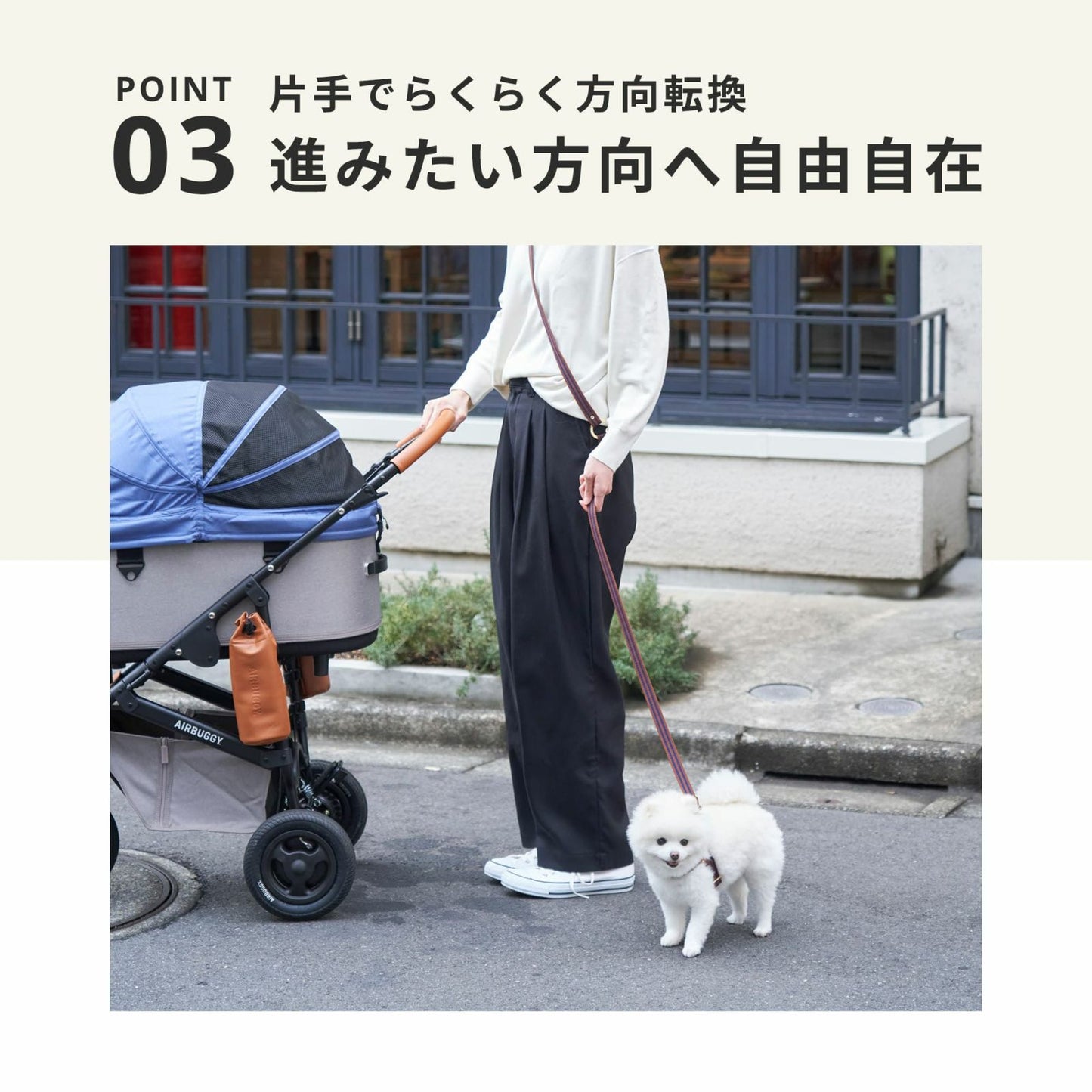 エアバギー フォー ペット AIRBUGGY FOR PET ペットカート ドーム3 プレミア セット クルーズライン ラージ アイボリーホワイト