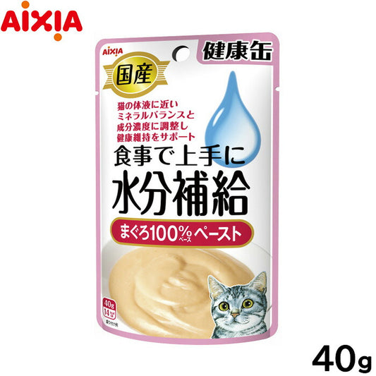 アイシア キャットフード 国産 健康缶パウチ 水分補給 まぐろペースト 40g 猫缶