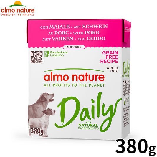 almo natuer アルモネイチャー デイリーメニュー ドッグフード ポークのムース 380g