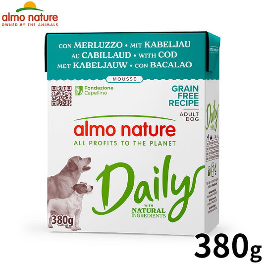almo natuer アルモネイチャー デイリーメニュー ドッグフード タラのムース 380g