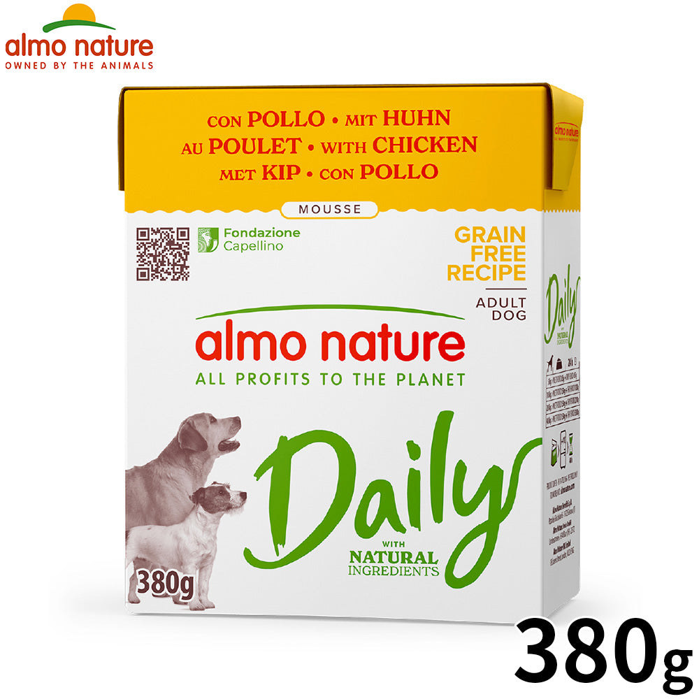 almo natuer アルモネイチャー デイリーメニュー ドッグフード チキンのムース 380g
