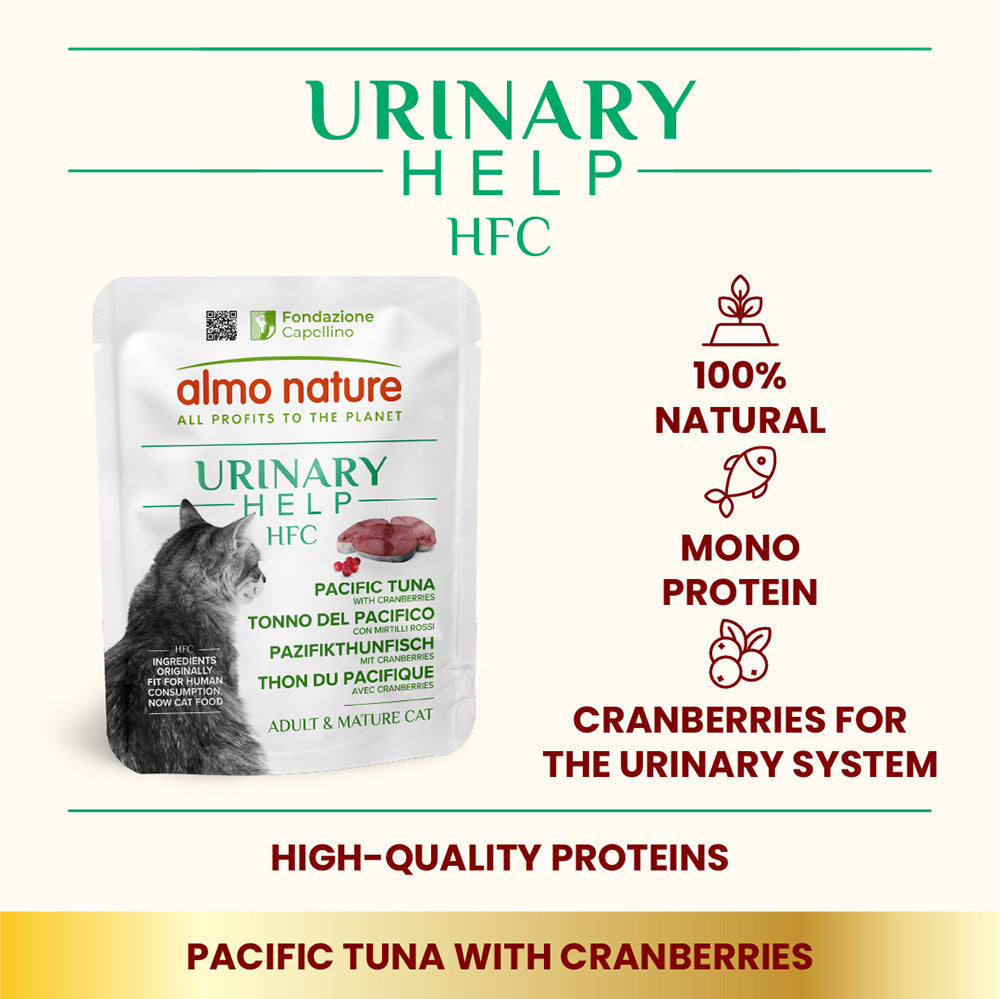 almo natuer アルモネイチャー HFC ユリナリ―ヘルプ キャットフード 太平洋まぐろとクランベリー 50g×24個