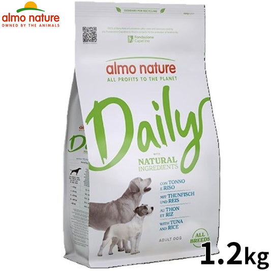 almo natuer アルモネイチャー デイリー ドッグフード ナチュラル まぐろとライス 12kg