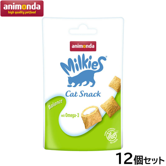 アニモンダ キャットフード ミルキース クランキービッツ バランス オメガ3 関節ケア 成猫用 30g×12個【送料無料】猫 無添加