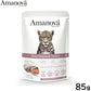 アマノバ Amanova キャットフード パウチ テイスティ サーモン アンド ターキー ウェットフード 全年齢用 85g