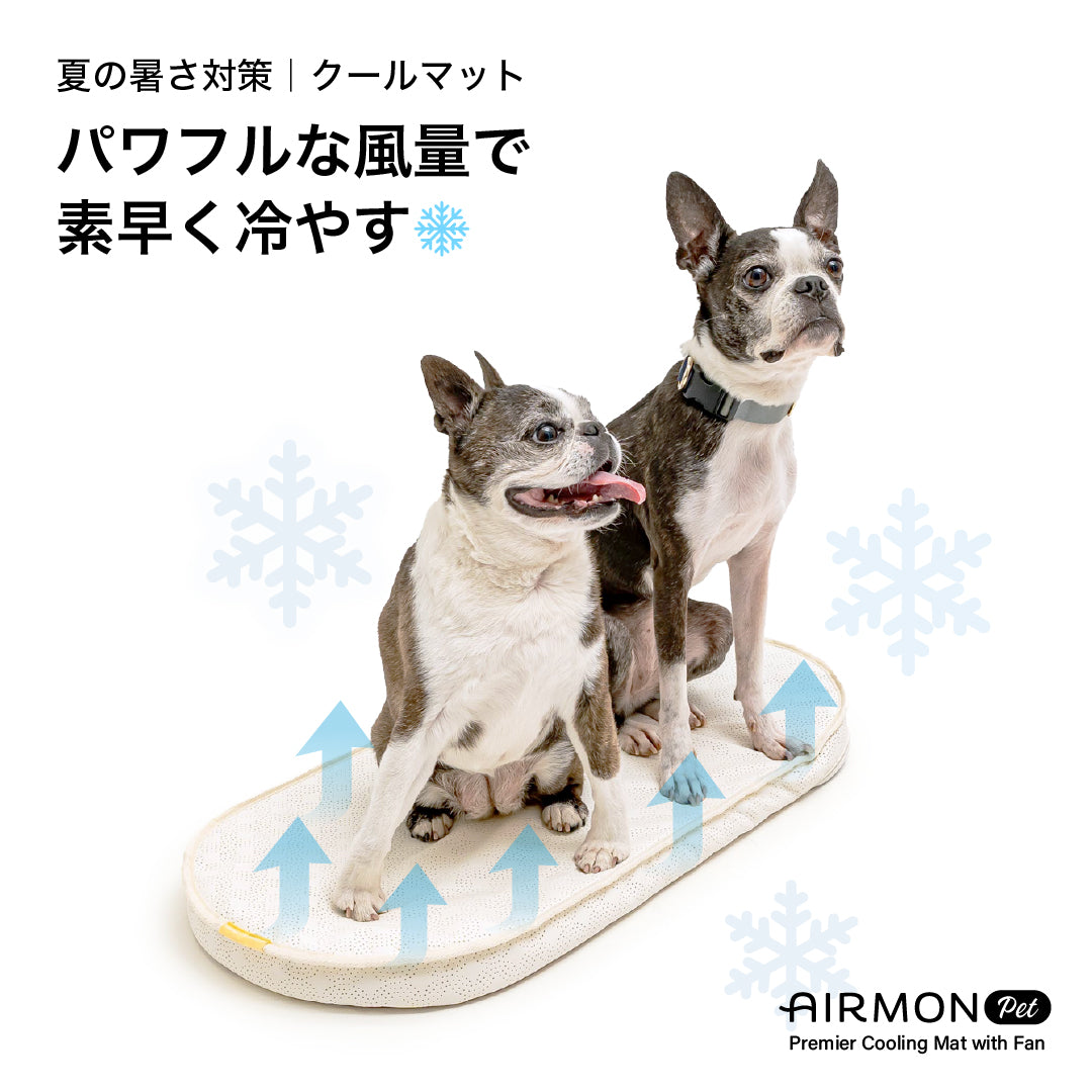 エアモンペット AIRMON Pet ペットカート用送風型クールマット S シルバーグレー