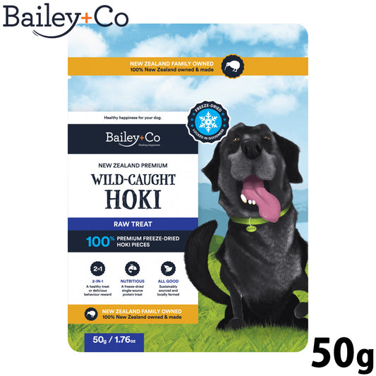 ベイリーコー Bailey＋Co ドッグトリーツ フリーズドライ 天然ホキ 50g