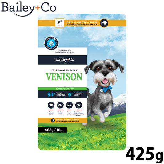 ベイリーコー Bailey＋Co ドッグフード フリーズドライ コンプリート 鹿肉 425g