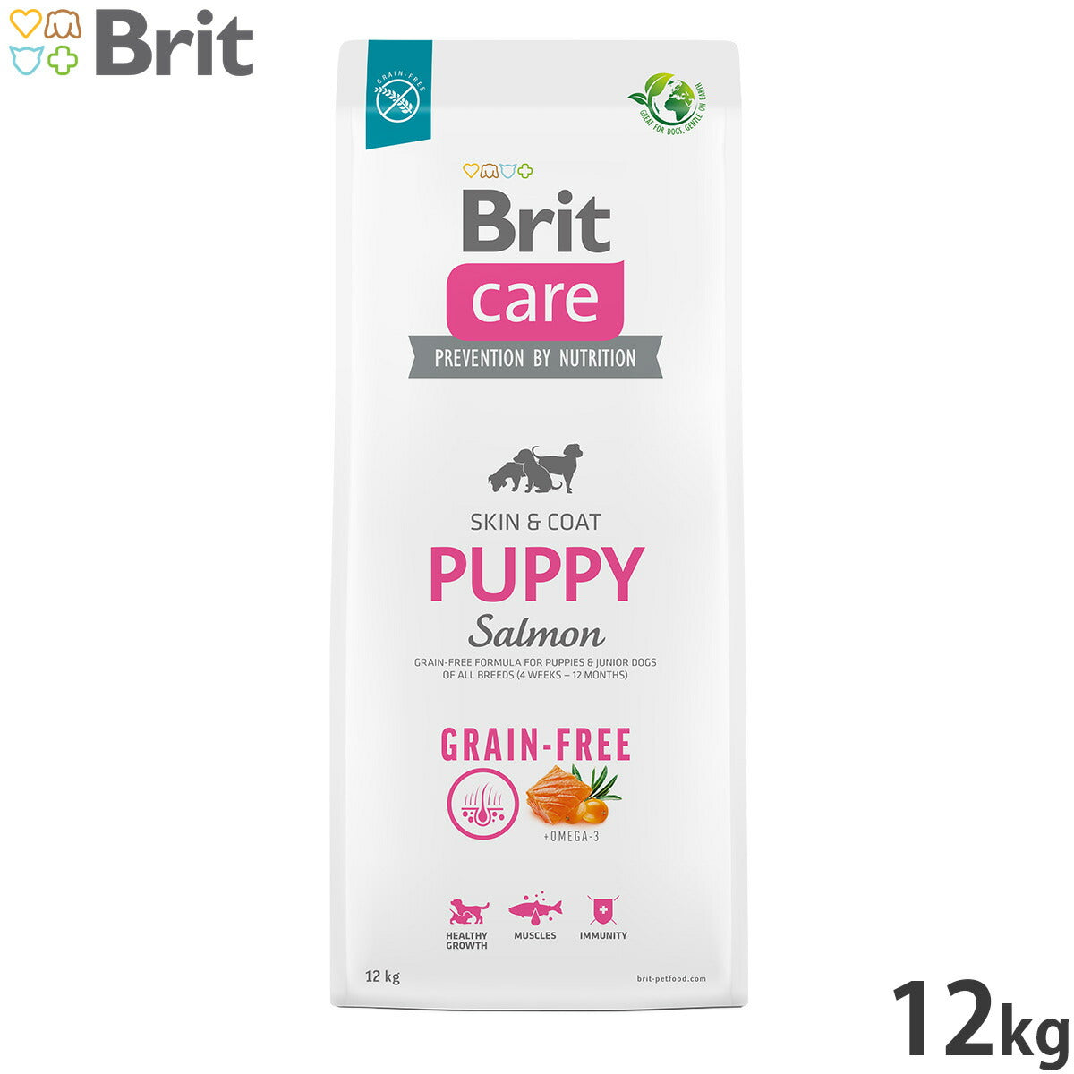 ブリットケア Brit Care ドッグフード グレインフリー パピー 12kg 子犬用 穀物不使用 無添加