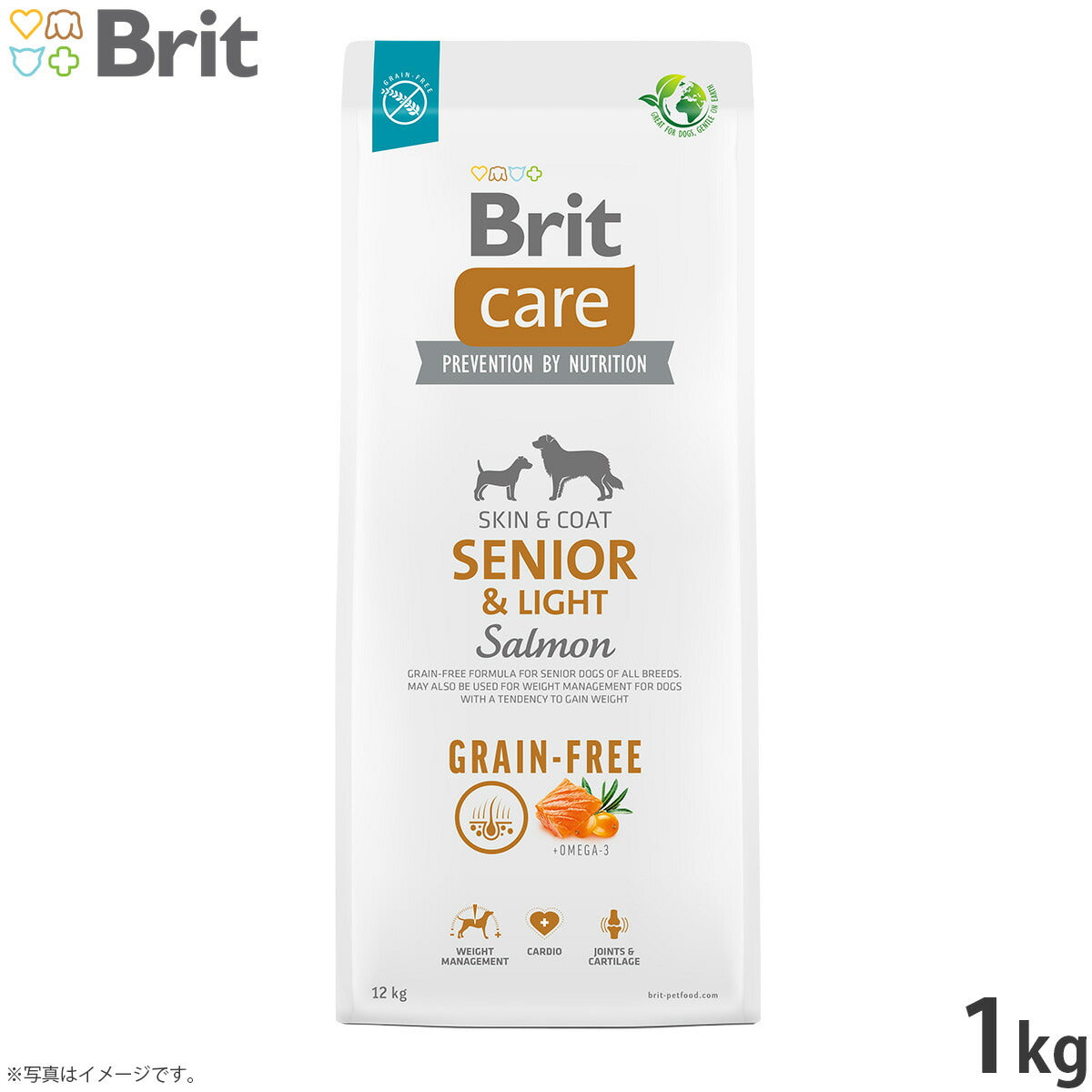 ブリットケア Brit Care ドッグフード グレインフリー シニア＆ライト 1kg 成犬用 穀物不使用 無添加