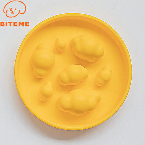 バイトミー BITE ME 胃もたれ防止シリコン食器 マスタード